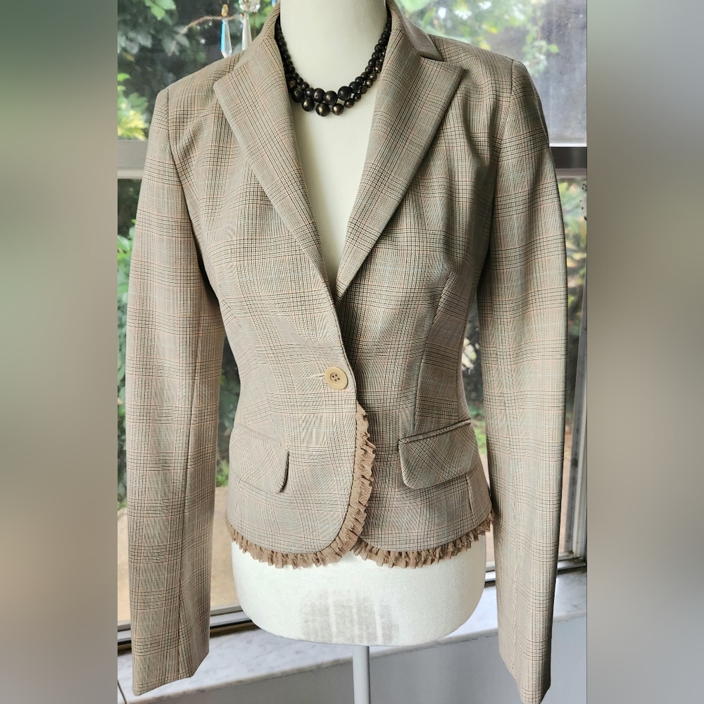 VINTAGE! LAUNDRY by Shelli Segal Compliance Alliance 1995 crop jkt w/lace